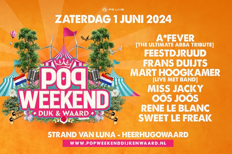 Een nieuwe locatie, twee podia en een top line up. Dat is Popweekend 2024!