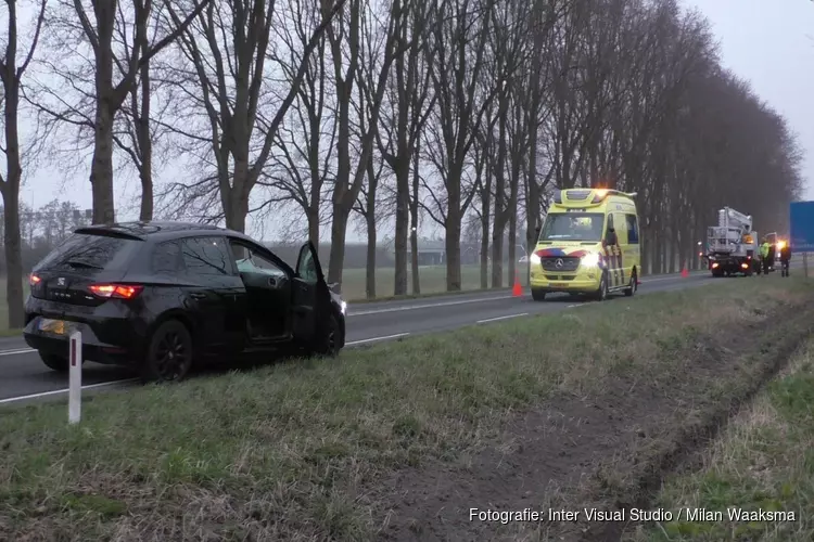 Gewonde bij kopstaartbotsing op N247